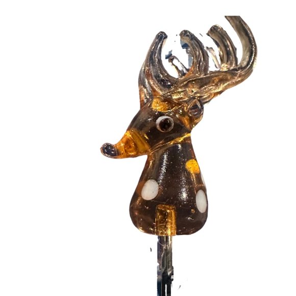 LSArts Handmade Reindeer Set of 6 Cocktail Forks - Picture 2 of 4